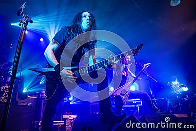 Zagreb, CROATIA - Mart 23, 2017: Children of Bodom, concert in T Editorial Stock Photo